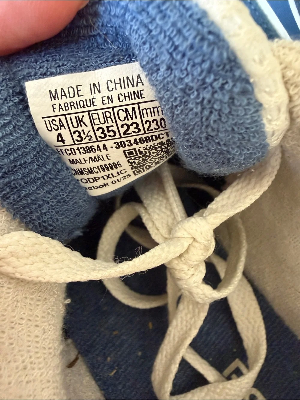 Reebok Kids Navy shoes